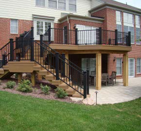 A deck built by Epic Deck Builders.